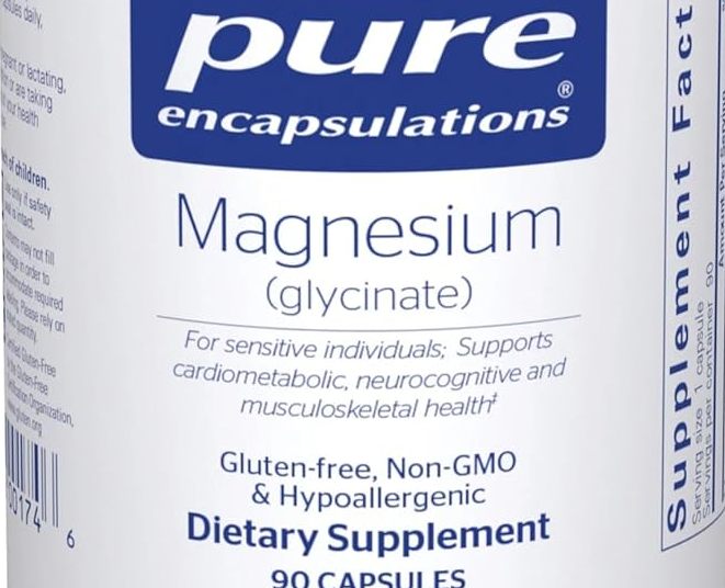 Pure Encapsulations Magnesium (Glycinate): Your Key to Better Sleep, Heart Health, and Stress Relief!